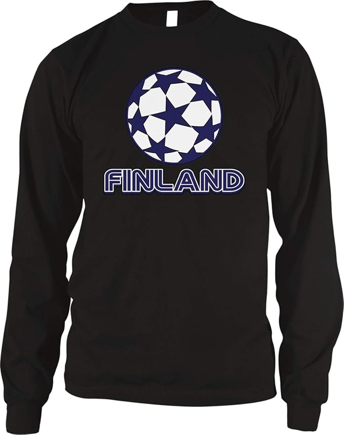 Amazon.com: Amdesco Men's Finland Football Finnish Soccer Thermal Shirt: Clothing