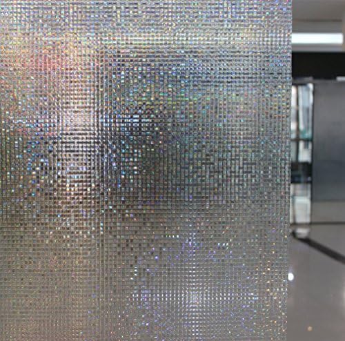 NEO Home Mini Mosaic Non Glue 3D Static Window Film Stained Privacy Window Film for Glass Self Adhesive Heat Control Anti Uv,1.5Ft x 5.9Ft.