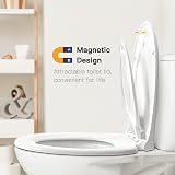Pipishell Family Toilet Seat Soft Close with Removable Child Seat White view 4