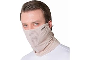 SUIGOLF KOREA (Type B) UV Sun Protection Balaclava Half Face Mask - For Golf, Hiking, Running, Cycling & Outdoor Sports