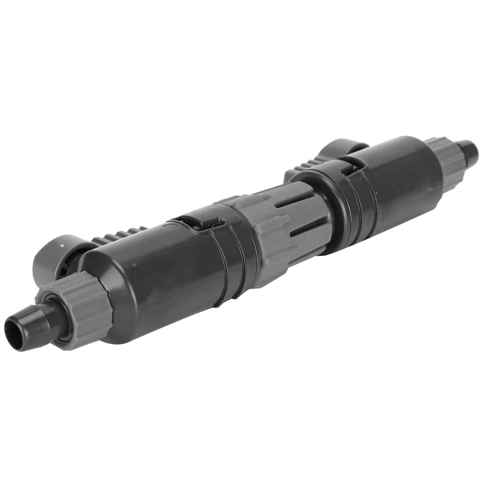 Weiyiroty with Built‑in Rotating Head Fish Tank Pipe Connector, Professional Aquarium Double Tap Connector, Safe for Home Fish Tank(K-12/16mm)