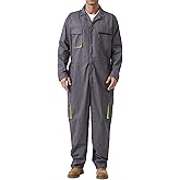 SUSHIMIAN Men's Work Coverall Long Sleeves Overalls Mechanics Coveralls Workwear Jumpsuit with Multi Pockets