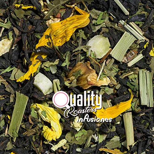 Schwarzer Tee Mojito. Mischung mit natürlichem Schwarzteegeschmack, Kräutern und Früchten. Minze, Zitrone, Limettenöl… – Bild 3