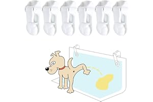KINGWEE Dog Pee Pad Holder with Walls (6 Pack) for Small & Large Size Wee Wee Pad, Indoor Potty Training Pad Holder for Leg-Lifting Puppies (White)