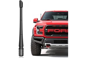 KERROS 7 Inches Short Antenna for Ford F150 2009-2025 & Bronco 2021-2025, Rubber Replacement Antenna, F150 Accessories, Internal Copper Coil for Enhanced AM/FM Reception & Car Wash Proof, Easy Installation