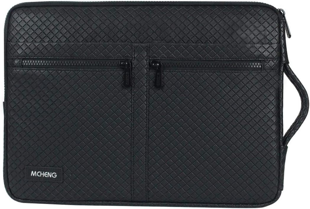 MCHENG 10 inch Tablet Case, Laptop Sleeve with Carrying Handle for Apple iPad/Air, Google Nexus, Amazon Fire, Lenovo IdeaTab, Samsung Galaxy Tab 4 / Note, ASUS MeMO Tablet, Black