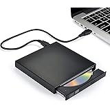Blingco External CD DVD Drive, USB 2.0 Slim Protable External CD-RW Drive DVD-RW Burner Writer Player for Laptop Notebook PC 