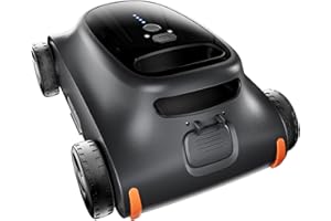 RERIOU Pool Vacuum 150 Mins Running Up to 2000 Sq.ft — Robotic Pool Cleaner, Cordless Robotic Pool Vacuum for Above Ground Pool, 180W Brushless Motor, for In Ground Flat Pools