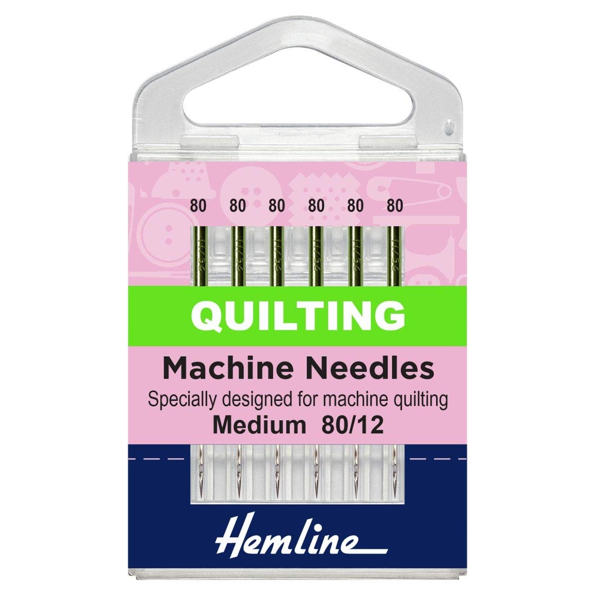 Hemline Machine Needles - Quilting 80/12 (Medium)