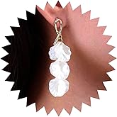 Aneneiceera Vintage Acrylic Flower Petal Earrings Clear Flower Petal Dangle Earrings Enamel Long Tassel Earrings White Floral Earrings Jewelry for Women