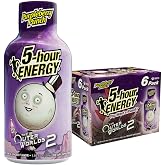 5-hour ENERGY PURPLE BERRY PUNCH Flavor, 6 Pack, Extra Strength Energy Shot | 1.93 Fl Oz, Amino Acids, B Vitamins, Sugar Free and Zero Calories