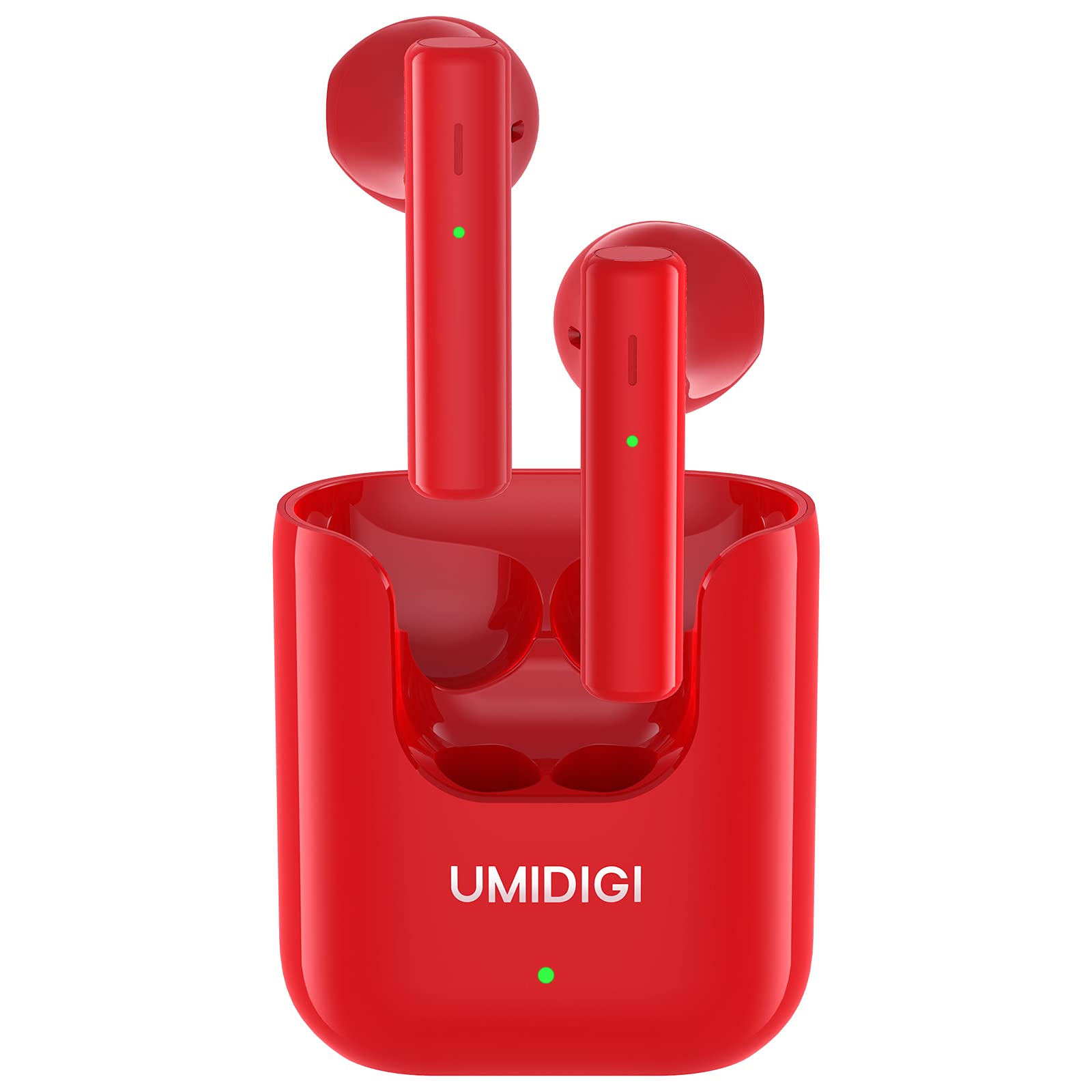 UMIDIGI AirBuds U Wireless earbuds,Ear buds,Headphones with Mic,Bluetooth 5.1 Earphones in-Ear,Touch Control Bluetooth Headphones, 24H Playing Time (Red)