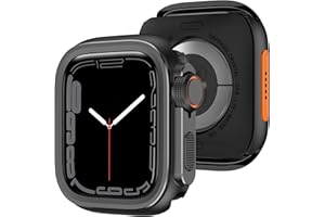 Amizee 2 in 1 Metal Case Compatible with Apple Watch Series 6/5/4/SE 3 2 1 44mm with Back Cover, Rugged Shockproof Protective