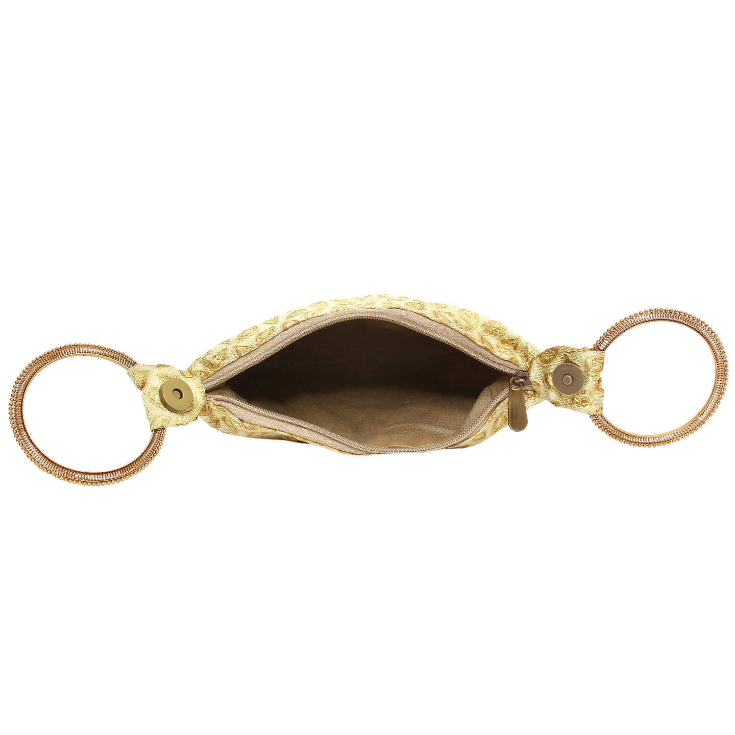 bagaholics ethnic clutch silk potli batwa pouch bag with metal beadwork