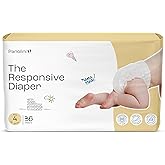 Panolini The Responsive Diaper Size 4 (25–35 lbs), 36 Ct Italian Premium Design, Soft, Unscented & Hypoallergenic, 12 Hrs Leak Protection, No-Tape Flexible Fit Pull-Up Disposable Diapers for Babies