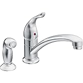Moen 7437 Chateau One-Handle Low Arc Kitchen Faucet, Chrome