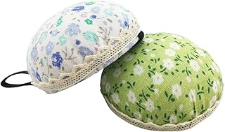 ROSENICE 2 Stücke Armnadelkissen Handgelenk Nadelkissen mit Blumen zufällige Farbe