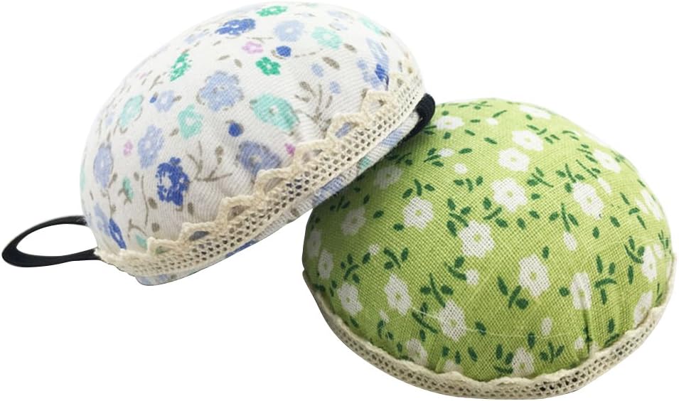 ROSENICE 2 Stücke Armnadelkissen Handgelenk Nadelkissen mit Blumen zufällige Farbe