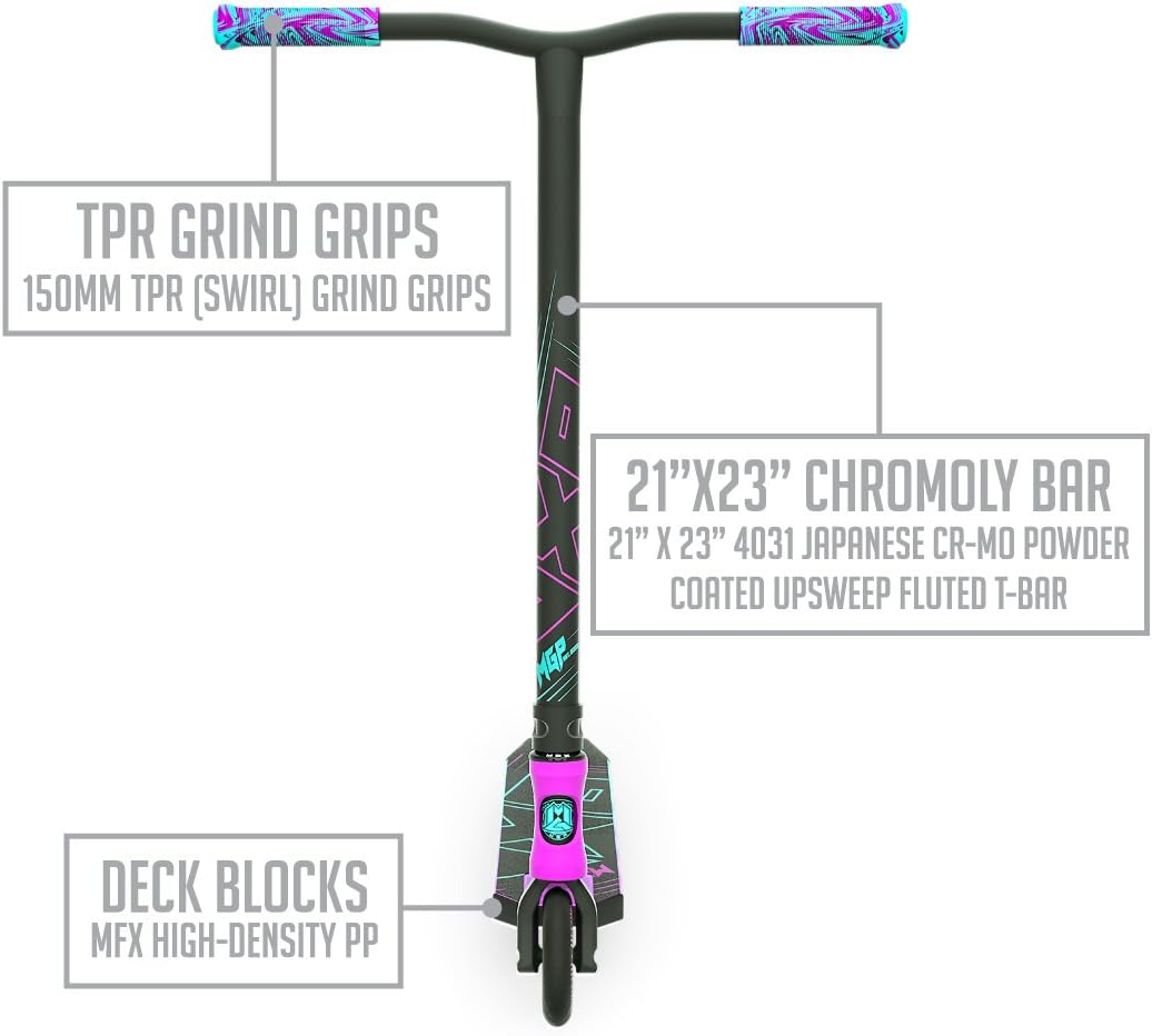 mgp vx8 pro scooter pink teal