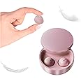 Loluka Small Invisible Earbuds Tiny Earbuds Wireless Bluetooth Earpiece Phone Discreet Earbuds for Work Headphones Single Earbud Sport Earpiece with Mic Pink (HD-CXD-BJY-X21T pink)