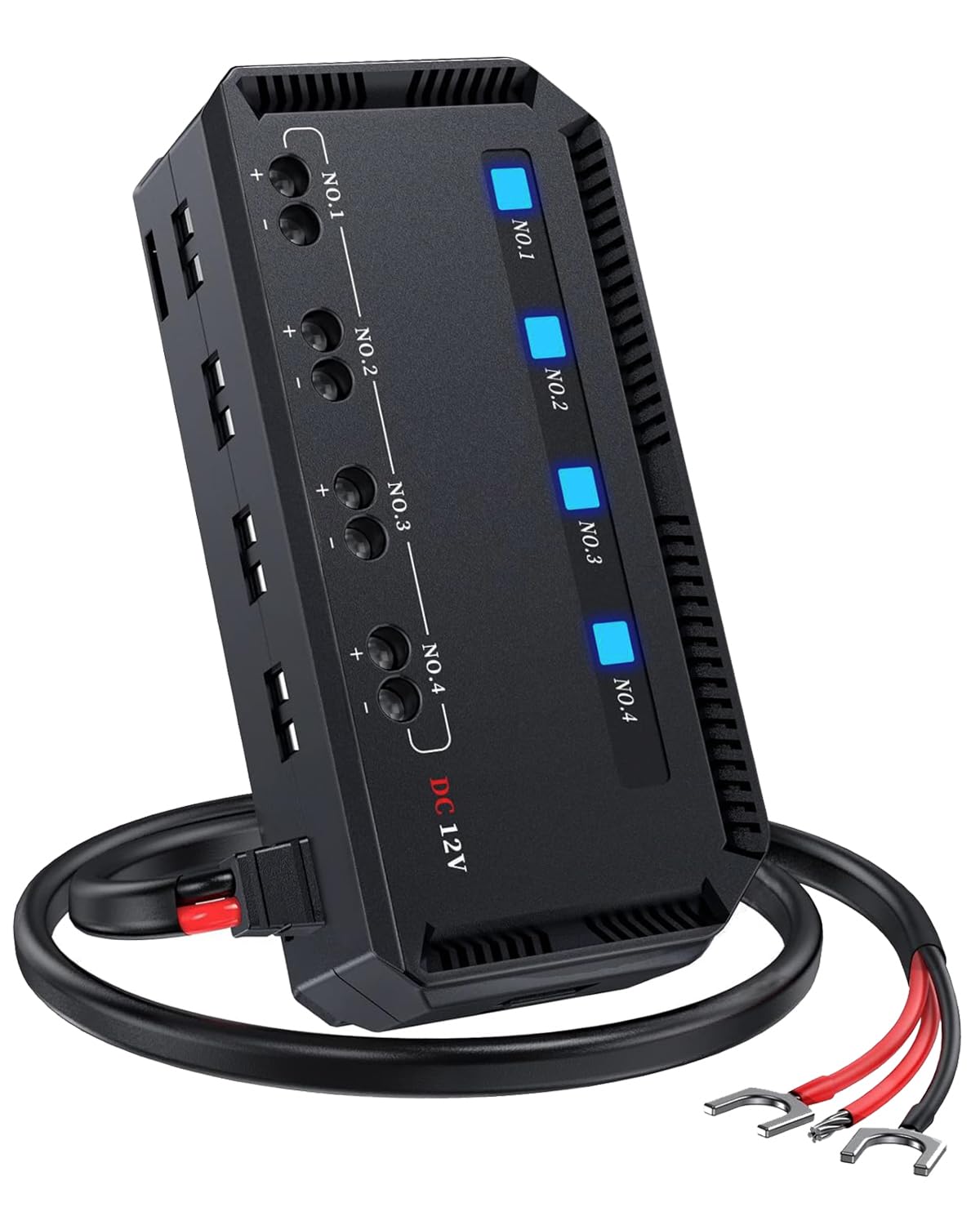 Photo 1 of WUPP 20A Motorcycle Fuse Block with Relay Box Kit, Small Automotive Fuse Block with 4 Circuits Mini Blade Fuse Holder, 12 V Distribution Fuse Terminal Block