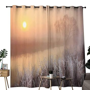 Amazon Com Marilec Sliding Curtains Lake House Decor Collection