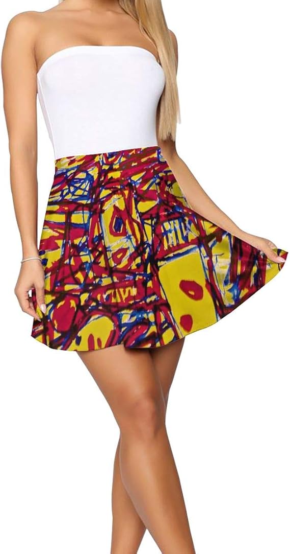 Amazon Co Jp アバンギャルドアート スカート レディース 短い傘 ミニスカート ハイウェスト プリーツスカート おしゃれ Aライン 美脚 ギャザースカート 服 ファッション小物