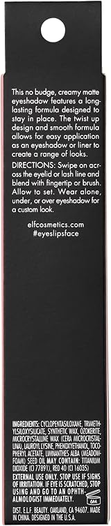 e.l.f. No Budge Matte Eyeshadow Stick Bombshell 1-Swipe Long-Wear view 4