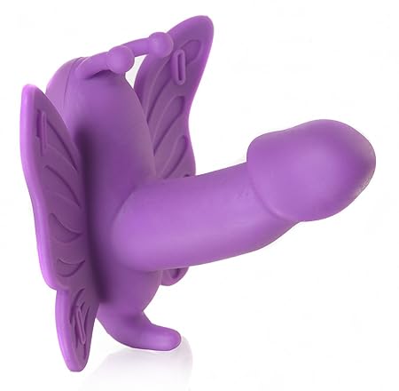Deluxe double Silikon Vibrator Butterfly mit G Punkt Stimulation, kabellos
