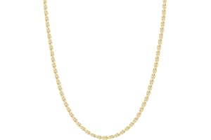 Reoxvo 3mm Chains for Men 14K Gold/Sterling Silver Plated Rope Chain Necklace for Men Gold Necklaces Accessories Jewelry Gifts for Men Women Boys Available in 18-24 Inch