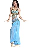 ZLTdream Lady's Belly Dance Chiffon Banadge Top and