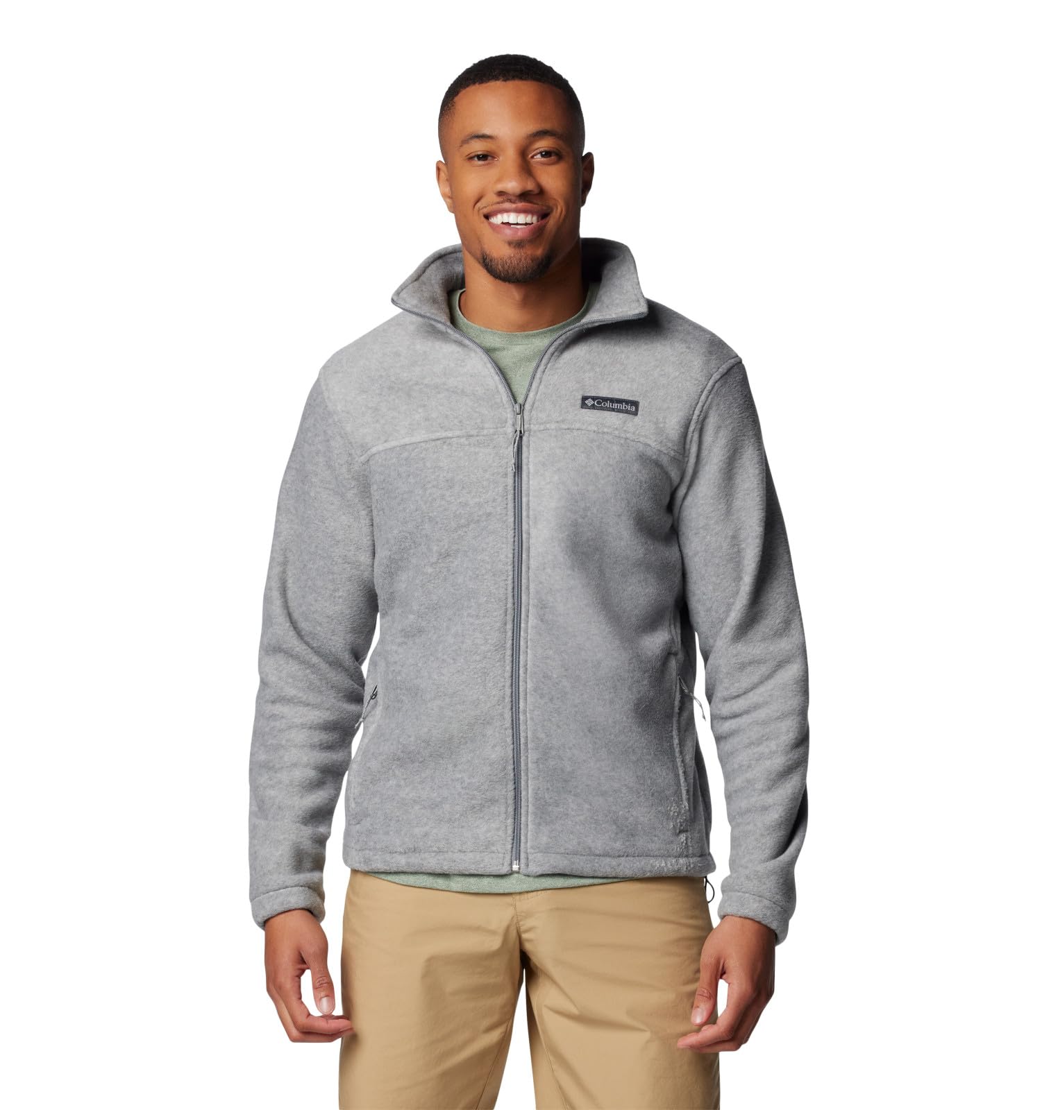 Columbia Big Steens Mountain 2.0 Full Zip Fleece Chaqueta, brezo gris claro, X-Large alto