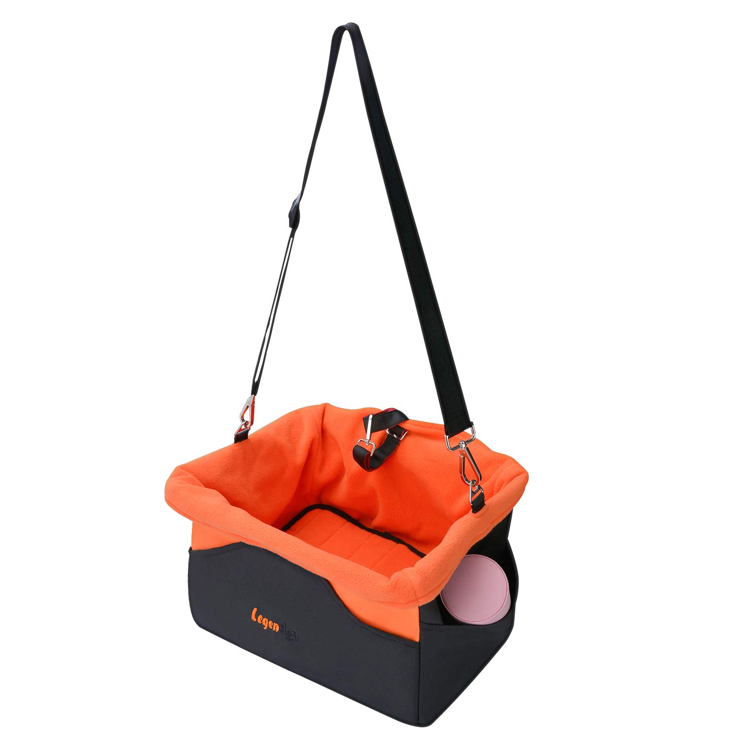 Legendog Dog Car Seat, Pet Booster Portable Travel Pet Car Seat Carrier for Dogs & Cats, Waterproof Pet Booster Carrier with Cushion & Adjustable Strap (Pet Car Seat)