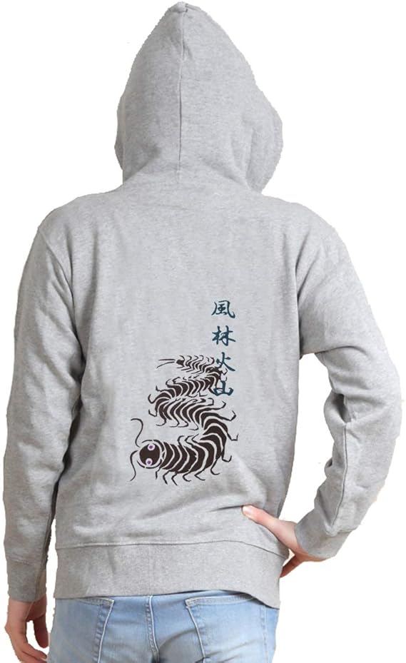 Amazon 様様三昧 刺繍パーカー 戦国武将 武田信玄 旗指物の百足と風林火山 長袖 メンズ レディス 受注生産品 トレーナー パーカー 通販