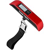 travel inspira Luggage Scale, Portable Digital Hanging Baggage Scale for Travel, Suitcase Weight Scale with Rubber Paint, 110