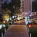 Solar Garden Stakes Lawn Flower Light Outdoor Decorations, Multi Color Changing Christmas Flowers Lights Waterproof for Yard Patio Party Parks Walkway