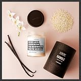 Makester Luxury Soy Wax Candle Vanilla Jasmine Sugared Almond New Home Gift view 5