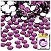 The Crafts Outlet 144-Piece Round Rhinestones, 8mm, Purple Amethyst