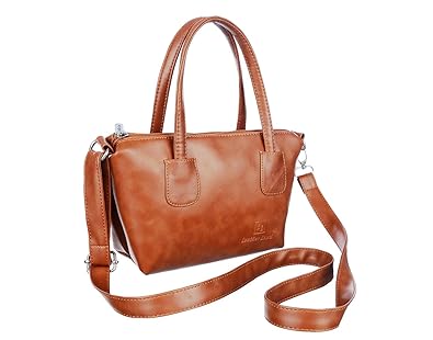 Leather Land Women Casual Tan Leatherette Sling Bag