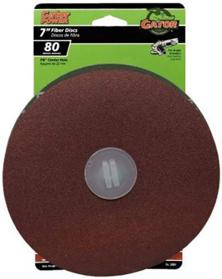 ALI INDUSTRIES 3081 80 25 CT Grit Sanding Disc, 7Inch x 7/8Inch, 3
