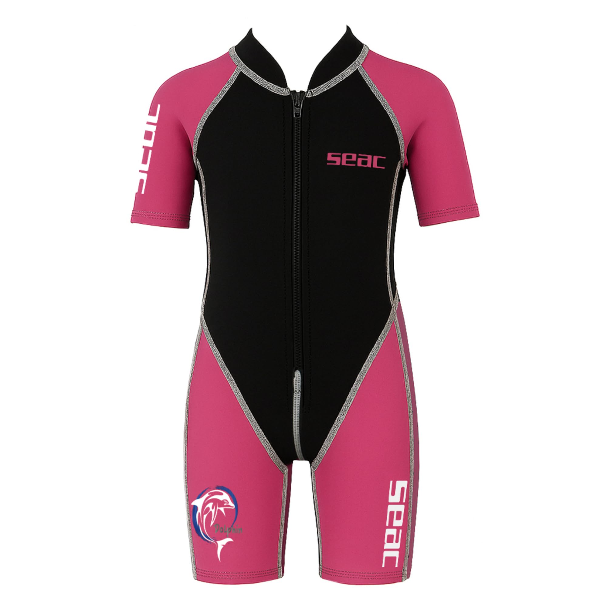 Seac Dolphin, Shorty Wetsuit for Kids in a 1,5mm Neoprene and Lycra for Swimming, Snorkelling and Playing in the Water