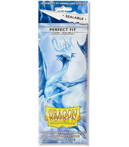 Amazon.com: 5 Packs Dragon Shield Sealable Inner Sleeve Clear Standard Size  100 ct Card Sleeves Value Bundle! : Toys & Games