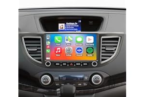 FUOSUC 4G LTE QLED Radio for Honda CR-V CRV 2012 2013 2014 2015 2016 Upgrade,8-Core CPU Touch Screen Stereo,Wireless CarPlay & Android Auto,Support Backup Camera & SWC
