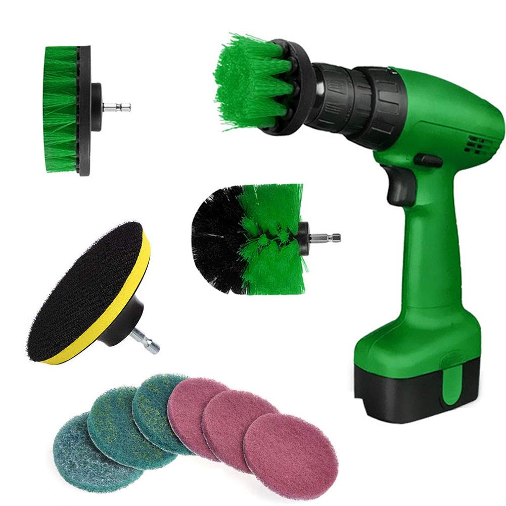 Majome 10 Teile/Satz Fliesenmörtel Power Scrubber Reinigung Bohrer Kit