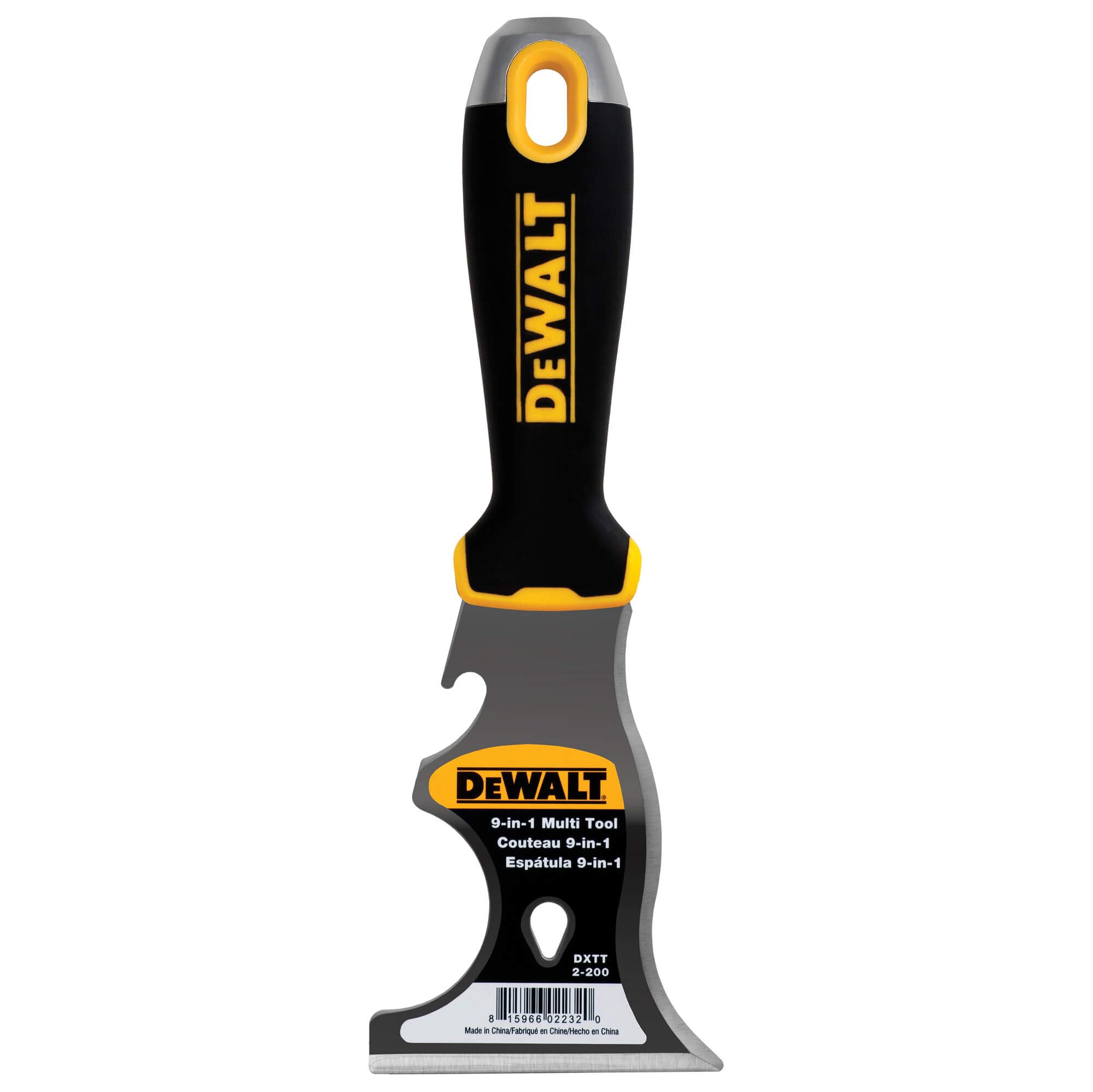 Dewalt 9-in-1 Painters Tool Carbon Steel w/Black Nylon Handle DXTT-2-200