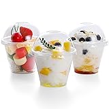 TashiBox 9 Ounce -100 Pack plastic cups with dome
