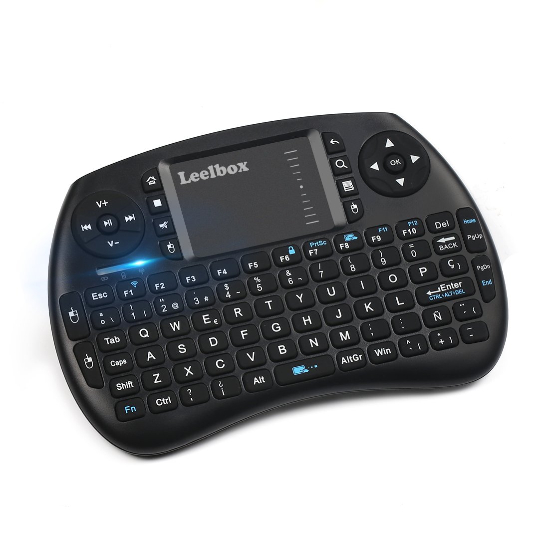 Leelbox Mini Teclado Inalámbrico con Touchpad GHz Mini Keyboard Teclado Ergonómico con