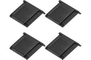 PATIKIL 19mm Universal Camera Hot Shoe Cover, 4 Pcs Hot Shoe Cap Protector for Nikon for Fujifilm for Pentax DSLR/SLR Camera,