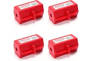 OMGTMD Lockout Tagout Universal Forklift, Cylinder, Electrical Plug Lockout Device for 110 and 220 Volt Plugs - 4.5 x 3 Inch Lock Out Tag Out - 4 Pack