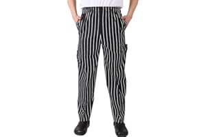 Men's Chef Pants Cargo Style, Baggy Chef Pants with Pockets